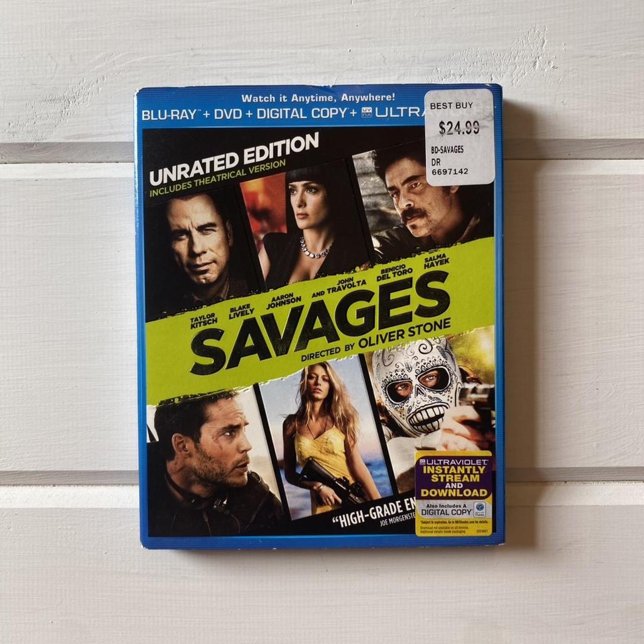 Savages Blu-ray DVD